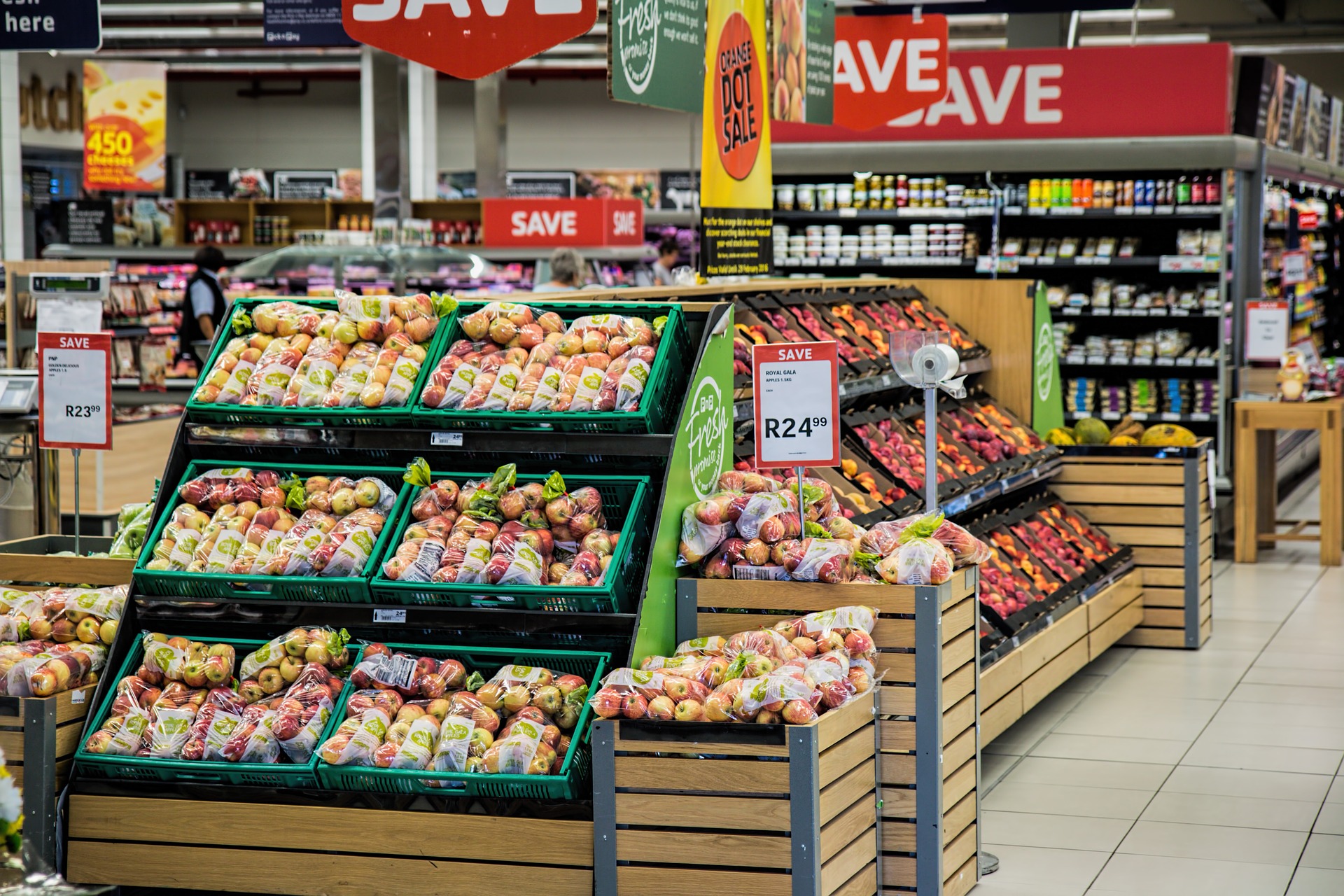 Fruits in supermarket
