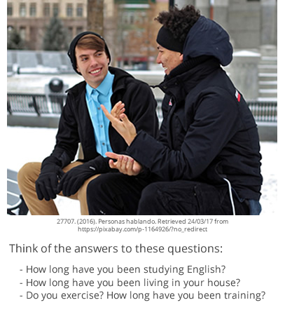 Two boys talking
