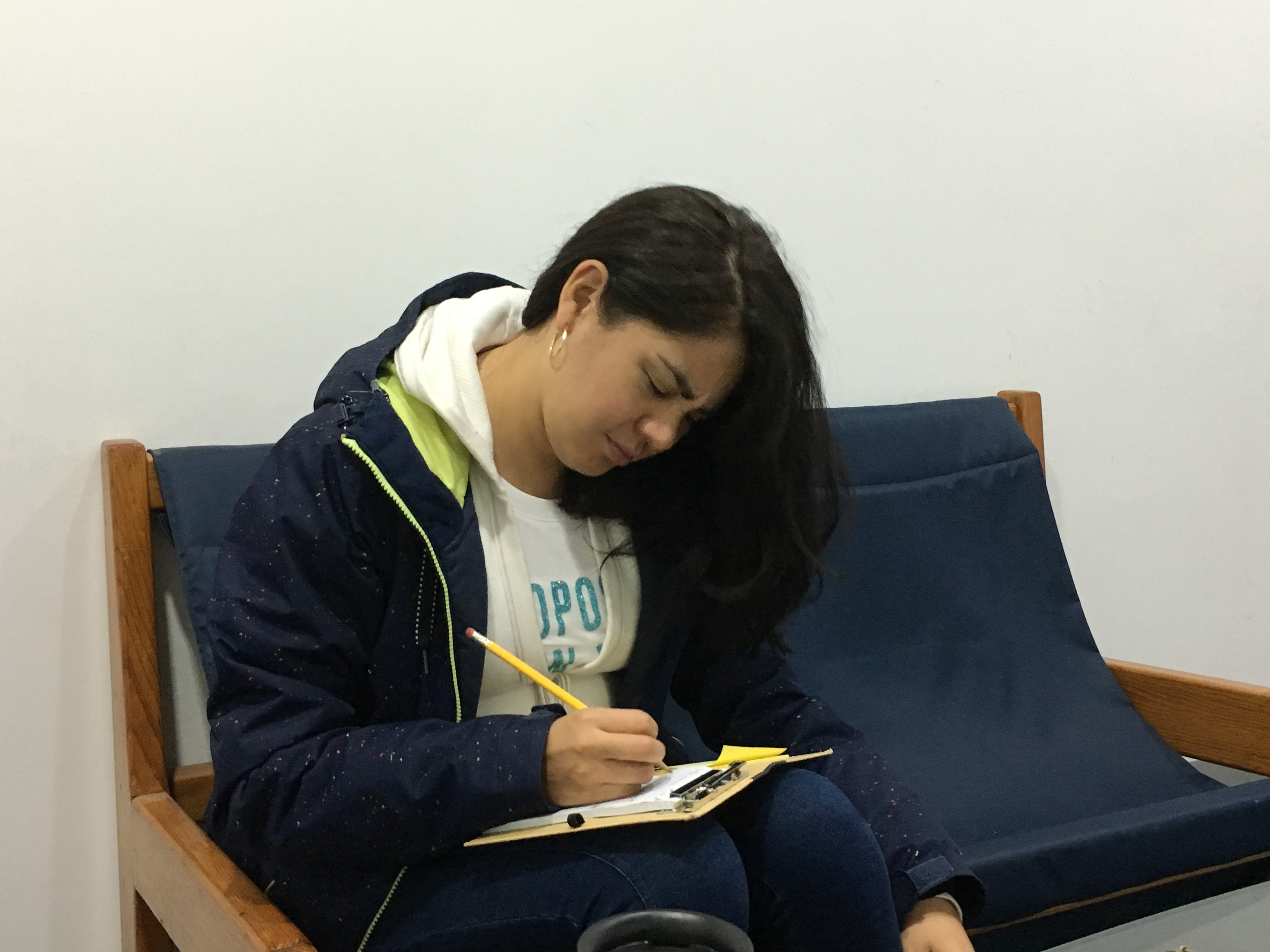 Woman writing