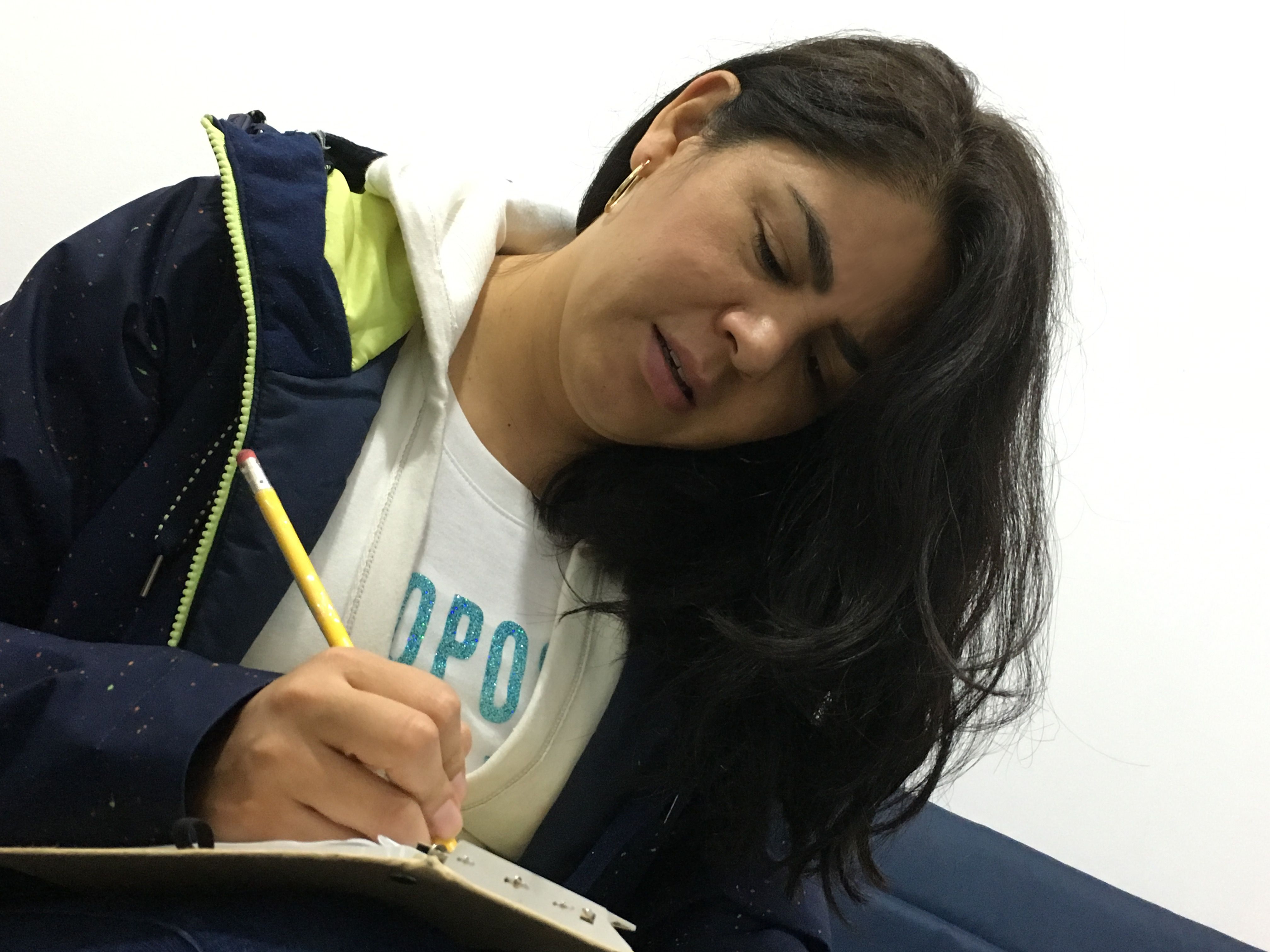 Woman writing