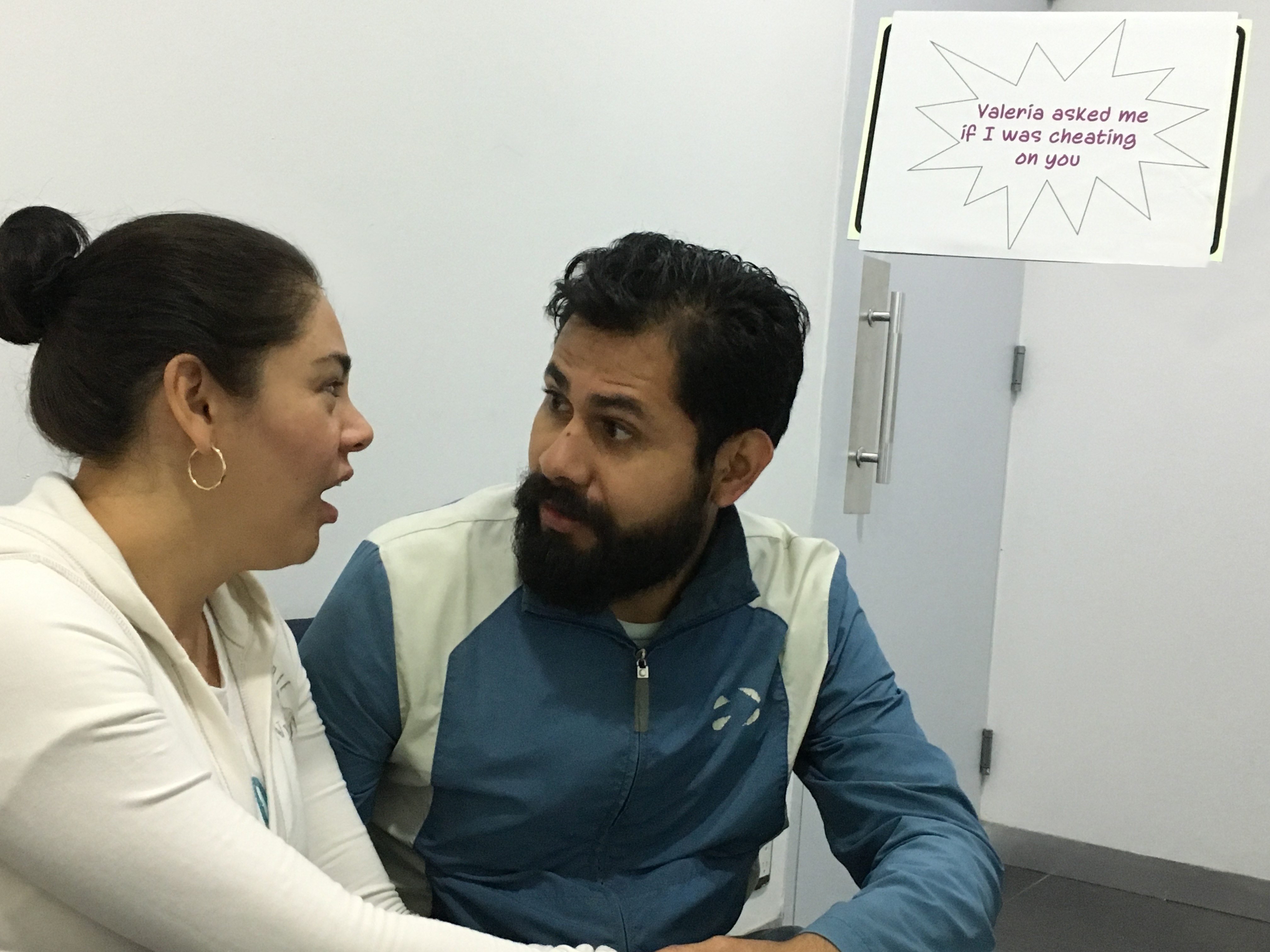 Couple talking