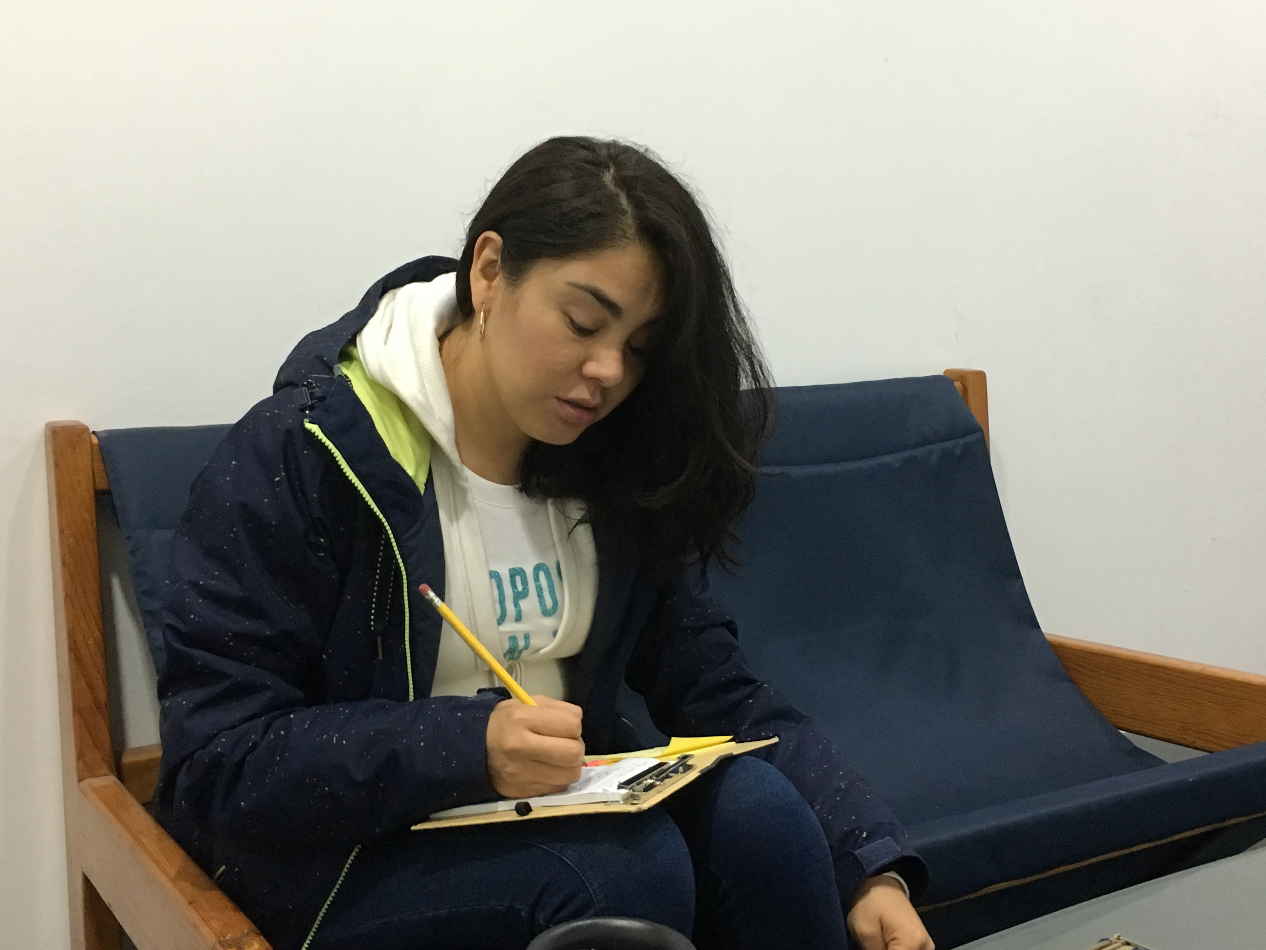 Woman writing