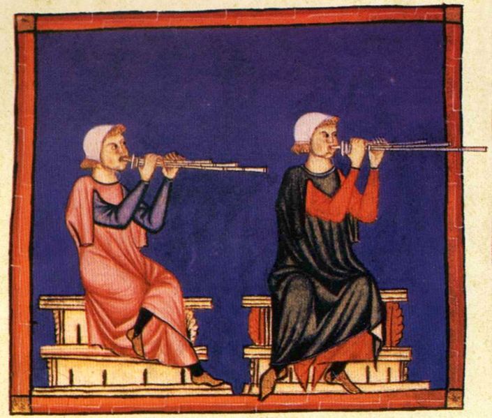 Instrumentistas de las Cantigas de Santa María.